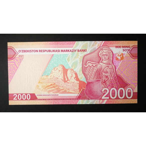 Uzbekistan 2000 Som 2021 UNC