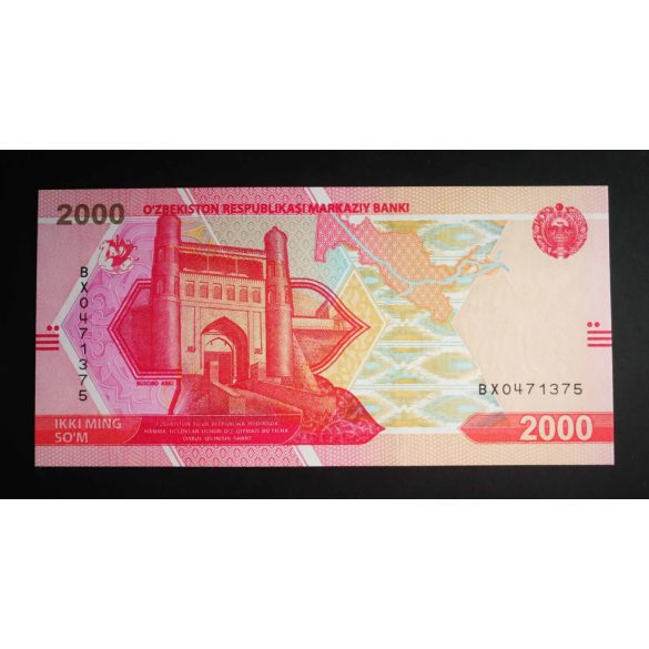 Uzbekistan 2000 Som 2021 UNC