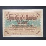 Germany 500000 Mark 1923 F Duisburg