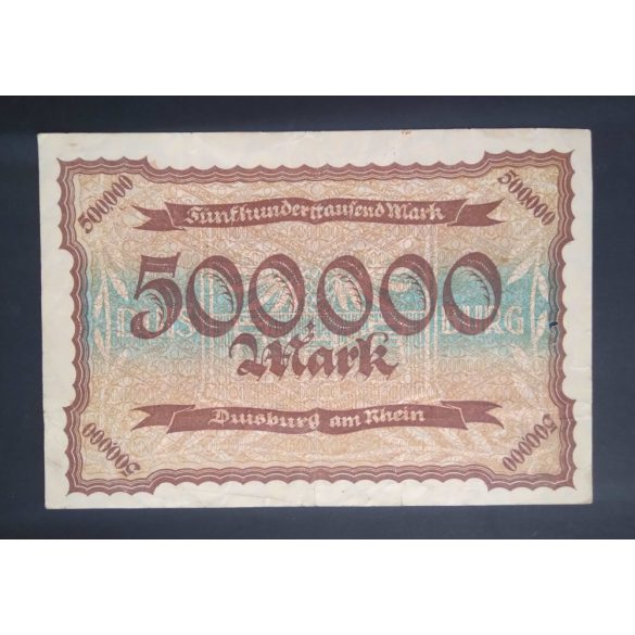 Germany 500000 Mark 1923 F Duisburg