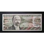 Mexikó 500 Pesos 1984 UNC barna és barna pecséttel