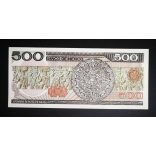 Mexikó 500 Pesos 1984 UNC barna és barna pecséttel