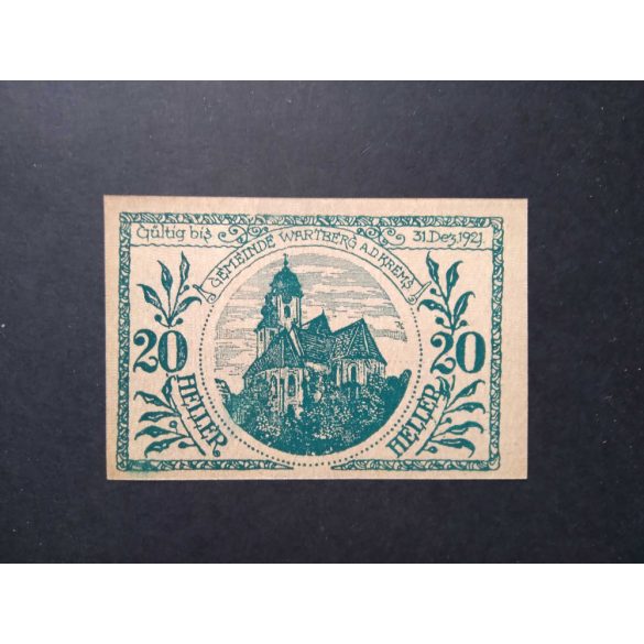 Ausztria 20 Heller 1921 Unc Wartberg