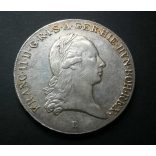 Magyarország I. Ferenc koronás Tallér 1797 B aXF/XF, ezüst  29,54 g