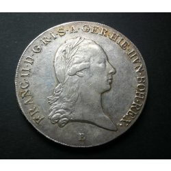   Hungary Francis I Crowned Taller 1797 B aXF/XF, silver 29.54 g