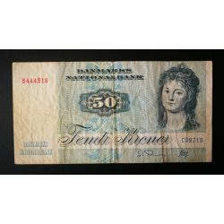Denmark 50 Kroner 1972 F