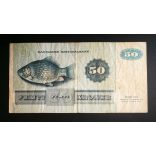 Denmark 50 Kroner 1972 F