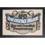Germany 20 Mark Brandenburg 1918 aUNC
