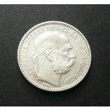 Hungary 1 Korona 1894 KB silver 4.9 g