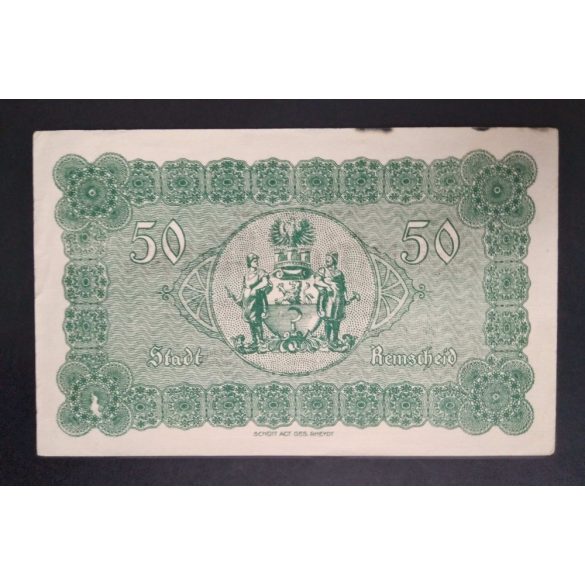 Germany 50 Mark Remscheid 1918 VF+