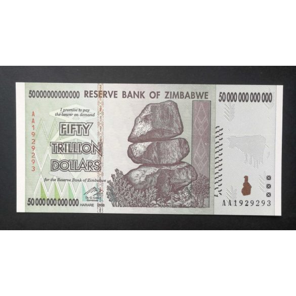 Zimbabwe 50 billió Dollars 2008 UNC