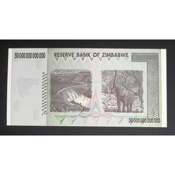 Zimbabwe 50 trillion Dollars 2008 UNC
