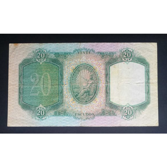 Portugália 20 Escudos 1954 F