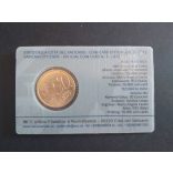 Vatikán 50 Euro Cent 2012 Benedek UNC kártyán