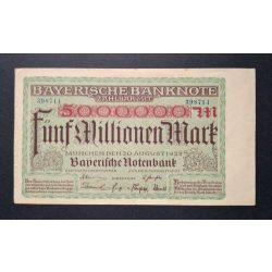 Németország 5 Millió Mark München 1923 VF-