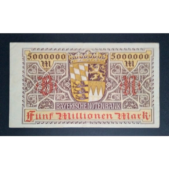 Germany 5 Million Mark München 1923 VF-