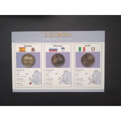 EU 2 Euro 3 db-os emlékérme szett Unc