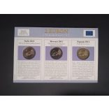 EU 2 Euro 3 db-os emlékérme szett Unc