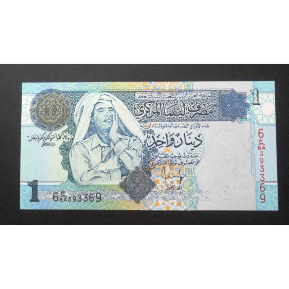 Líbia 1 Dinar 2004 P-68b UNC 