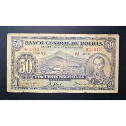 Bolivia 50 Bolivianos 1928 P-132a.7 F