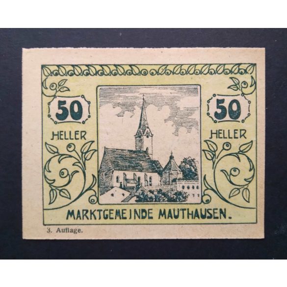 Ausztria 50 Heller 1920 Unc Mauthausen