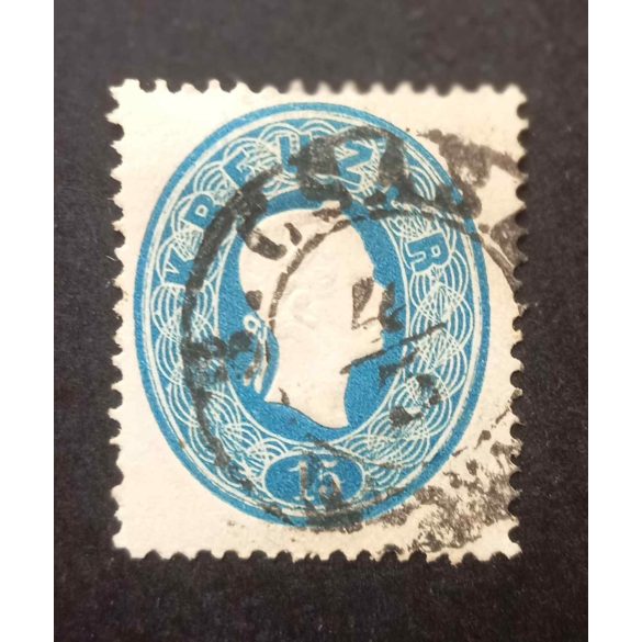 Austria used in Hungary 1861 15 kr. B. CSABA
