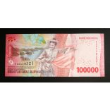 Indonesia 100000 Rupiah 2022 UNC