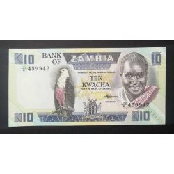 Zambia 10 Kwacha 1986 UNC 