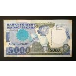 Madagaszkár 5000 Ariary 1987 Aunc