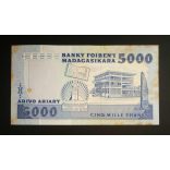 Madagaszkár 5000 Ariary 1987 Aunc