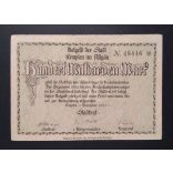 Germany 100 billion Mark Kempten 1923 VF+
