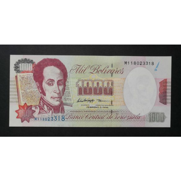 Venezuela 1000 Bolivares 1998 P-76c.2 UNC