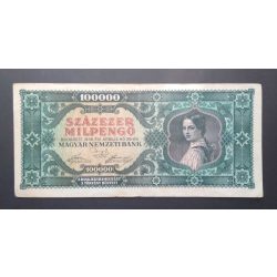 Hungary 100000 Milpengő 1946 VF-