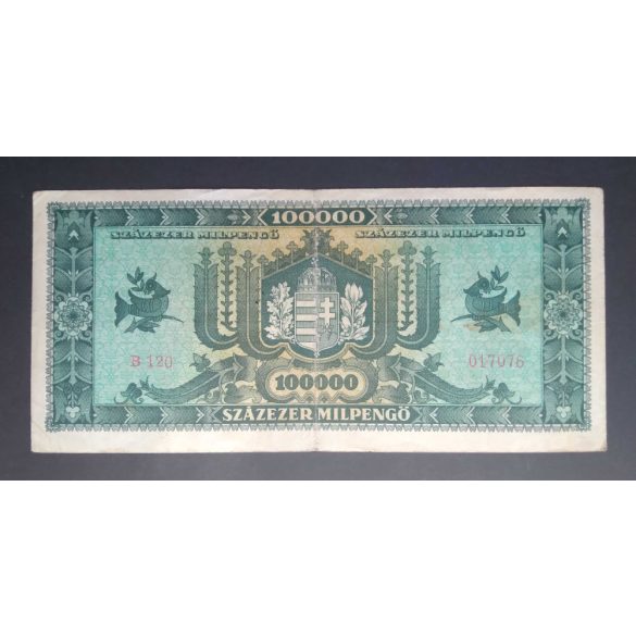 Hungary 100000 Milpengő 1946 VF-