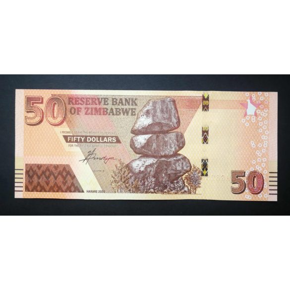 Zimbabwe 50 Dollars 2020/21 UNC 