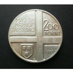   Magyarország 200 Forint 1976 AUNC Munkácsy Mihály emlékére ezüst 28,2 g 