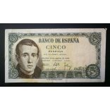Spain 5 Pesetas 1951 F+