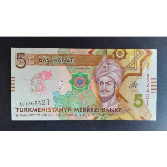 Türkmenisztán 5 Manat 2020 UNC