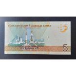 Türkmenisztán 5 Manat 2020 UNC