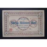 Germany 50 Million Mark Osnabrück 1923 VF 