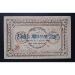 Németország 50 Millió Mark Osnabrück 1923 VF 