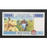 Közép-Afrikai Államok Egyenlítői Guinea 1000 Francs 2002-2006 XF