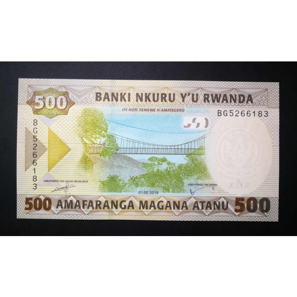 Rwanda 500 Francs 2019 UNC
