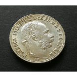 Magyarország Ferenc József 1 Forint 1883 KB, 12,36 g ezüst gXF