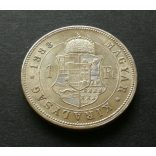 Magyarország Ferenc József 1 Forint 1883 KB, 12,36 g ezüst gXF