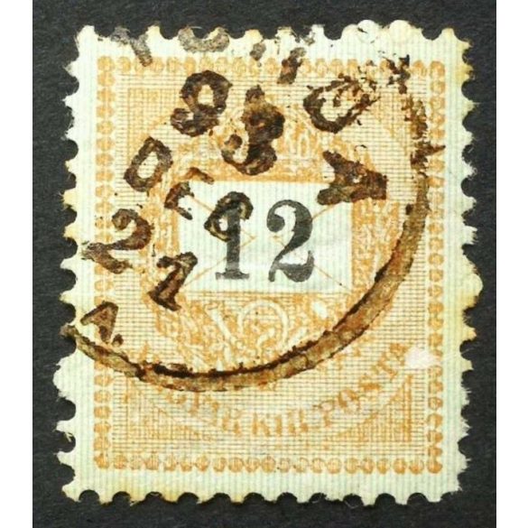 Hungary 1889 Letter, black cipher 12 kr. perf. 11 1/2 Torda used