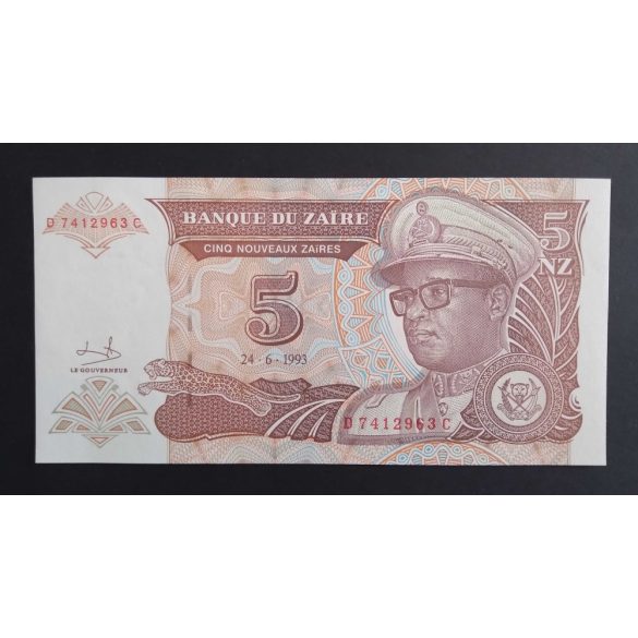 Zaire 5 Zaires 1993 UNC