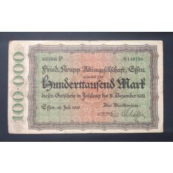 Németország 100000 Mark Essen 1923 F+