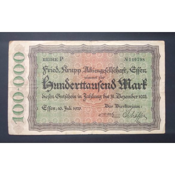 Germany 100000 Mark 1923 F+ Essen