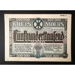 Germany 500000 Mark Moers 1923 VF